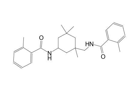 2-methyl-N-(3,3,5-trimethyl-5-{[(2-methylbenzoyl)amino]methyl}cyclohexyl)benzamide