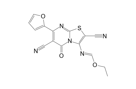 3-(Ethoxymethylene)amino-7-(2-furyl)-5-oxo-5H-thiazolo[3,2-a]pyrimidine-2,6-dicarbonitrile