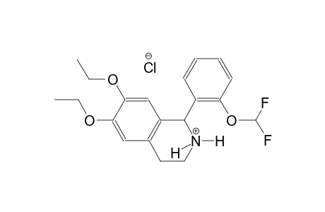 isoquinolinium, 1-[2-(difluoromethoxy)phenyl]-6,7-diethoxy-1,2,3,4-tetrahydro-, chloride