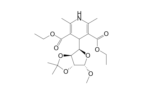 4-((3aS,4R,6S,6aR)-6-Methoxy-2,2-dimethyl-tetrahydro-furo[3,4-d][1,3]dioxol-4-yl)-2,6-dimethyl-1,4-dihydr