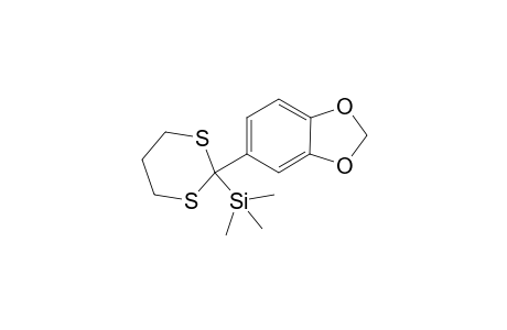 2-(3,4-Dimethylenedioxyphenyl)-2-(trimethylsilyl)-1,3-dithiane