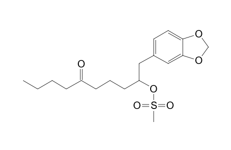 10-(1',3'-Benzodioxol-5'-yl)-9-[(methylsulfonyl)oxy]-decan-5-one