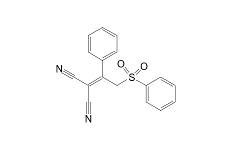 2-[1-Phenyl-2-(phenylsulfonyl)ethylidene]malononitrile