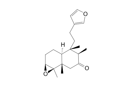 THYSASPATHONE;3-BETA,4-BETA:15,16-DIEPOXY-13(16),14-CLERODADIENE-7-ONE