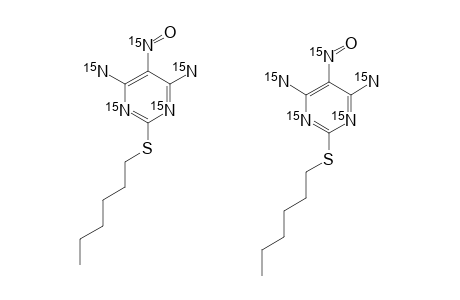 (15)N-4,6-DIAMINO-5-NITROSO-2-HEXYLTHIOPYRIMIDINE