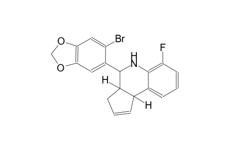 3H-cyclopenta[c]quinoline, 4-(6-bromo-1,3-benzodioxol-5-yl)-6-fluoro-3a,4,5,9b-tetrahydro-, (3aS,4R,9bR)-
