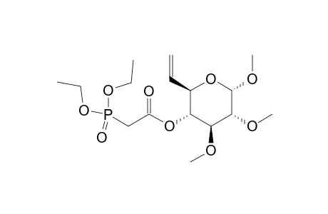 Methyl 6,7-dideoxy-4-O-(diethyl phosphonoacetyl)-2,3-di-O-methyl-.alpha.-D-gluco-hept-6-eno-1,5-pyranoside