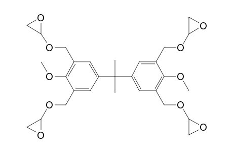Epoxyether based on 3,5,3',5'-tetrahydroxymethylbisphenol a dimethyl ether and glycidol