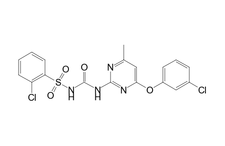 Benzenesulfonamide, 2-chloro-N-[[[4-(3-chlorophenoxy)-6-methyl-2-pyrimidinyl]amino]carbonyl]-