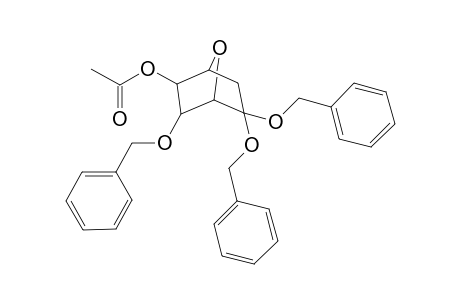 7-Oxabicyclo[2.2.1]heptan-2-ol, 3,5,5-tris(phenylmethoxy)-, acetate, (2-exo,3-endo)-(.+-.)-