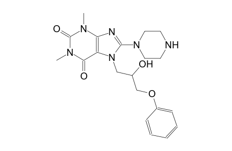 7-(2-hydroxy-3-phenoxypropyl)-1,3-dimethyl-8-(1-piperazinyl)-3,7-dihydro-1H-purine-2,6-dione