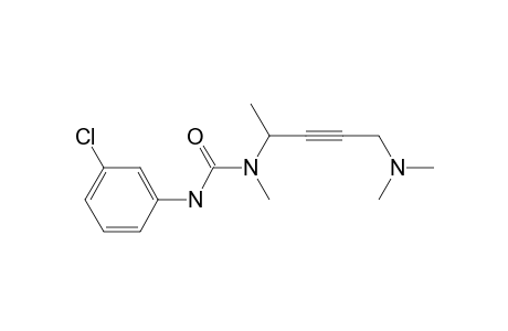 3-(3-chlorophenyl)-1-(5-dimethylaminopent-3-yn-2-yl)-1-methylurea