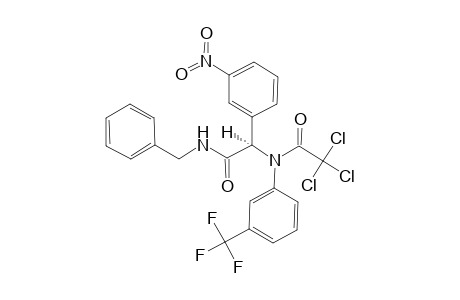 N-Benzyl-2-[N-(3-trifluoromethylphenyl)-N-(trichloroacetyl)amine]-2-(m-nitrophenyl)acetamide