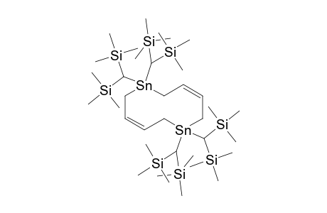 1,6-Distannacyclodeca-3,8-diene, 1,1,6,6-tetrakis[bis(trimethylsilyl)methyl]-