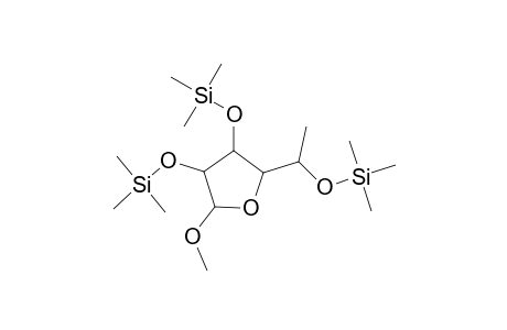 .alpha.-l-Galactofuranoside, methyl 6-deoxy-2,3,5-tris-O-(trimethylsilyl)-