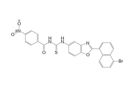 N-[2-(5-bromo-1-naphthyl)-1,3-benzoxazol-5-yl]-N'-(4-nitrobenzoyl)thiourea
