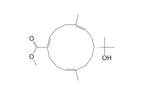1,5,11-Cyclotetradecatriene-1-carboxylic acid, 8-(1-hydroxy-1-methylethyl)-5,11-dimethyl-, methyl ester, [R-(E,Z,Z)]-