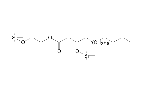 1-(3-TRIMETHYLSILYLOXY-16-METHYLOCTADECANOYL)GLYCOL (TMS ETHER)
