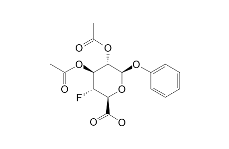 PHENYL-2,3-DI-O-ACETYL-4-DEOXY-4-FLUORO-BETA-D-GLUCOPYRANOSIDURONIC-ACID