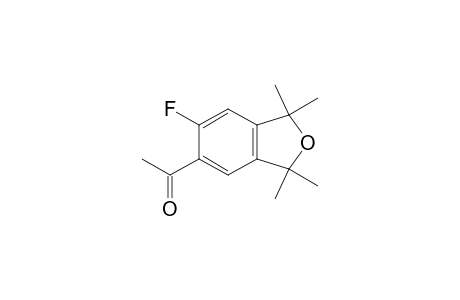 1-(6-fluoranyl-1,1,3,3-tetramethyl-2-benzofuran-5-yl)ethanone