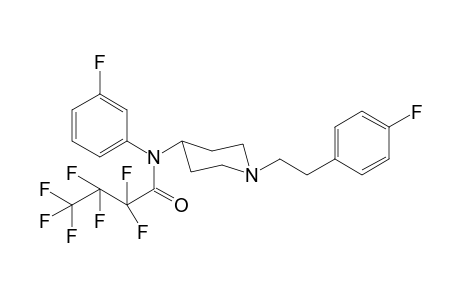 2,2,3,3,4,4,4-Heptafluoro-N-(3-fluorophenyl)-N-(1-[2-(4-fluorophenyl)ethyl]piperidin-4-yl)butanamide