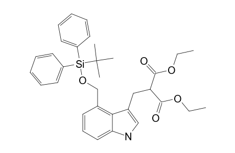 DIETHYL-2-[(4'-TERT.-BUTYLDIPHENYLSILYLOXYMETHYL-1'-METHYL-3'-INDOLYL)-METHYL]-MALONATE