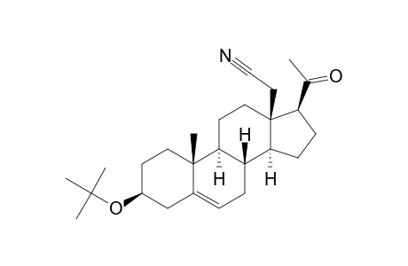 Pregn-5-ene-18-carbonitrile, 3-(1,1-dimethylethoxy)-20-oxo-, (3.beta.)-