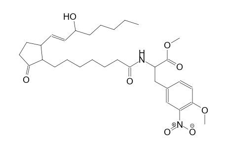 methyl 2-{[(13E,15R)-15-hydroxy-1,9-dioxoprost-13-en-1-yl]amino}-3-(4-methoxy-3-nitrophenyl)propanoate