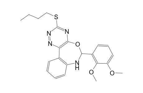 3-(butylsulfanyl)-6-(2,3-dimethoxyphenyl)-6,7-dihydro[1,2,4]triazino[5,6-d][3,1]benzoxazepine