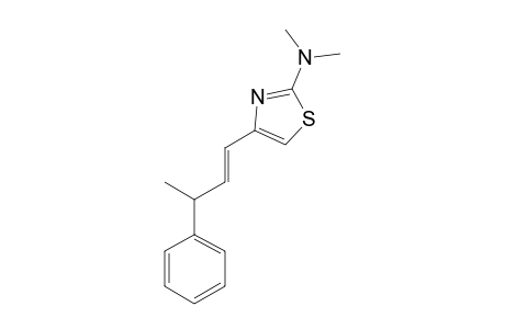 2-DIMETHYLAMINO-4-[(E)-3-PHENYL-1-BUTENYL]-THIAZOLE