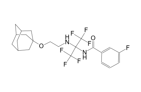 benzamide, 3-fluoro-N-[2,2,2-trifluoro-1-[[2-(tricyclo[3.3.1.1~3,7~]dec-1-yloxy)ethyl]amino]-1-(trifluoromethyl)ethyl]-