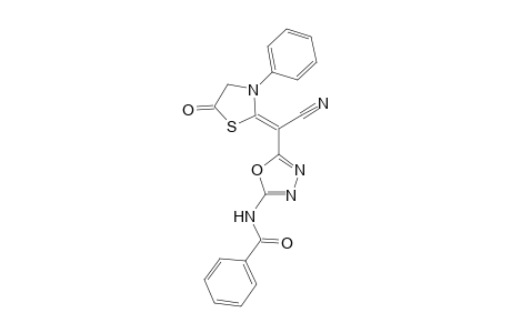 N-(5-{Cyano-[5-oxo-3-phenyl-thiazolidin-(2Z)-ylidene]-methyl}-[1,3,4]oxadiazol-2-yl)-benzamide