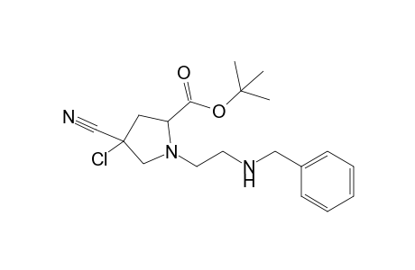 1-(2-Benzylaminoethyl)-4-chloro-2-tert-butoxycarbonyl-4-cyanotetrahydropyrrole