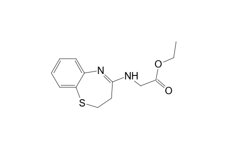 Ethyl N-(2,3-dihydro-1,5-benzothiazepin-4-yl) aminoacetate