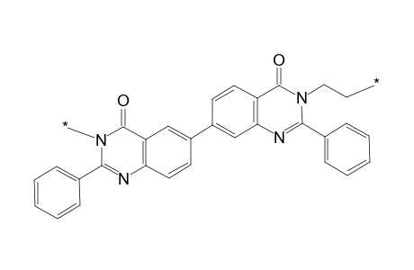 Poly{ethylene-3,3'-[6,6'-bis(2-phenyl-4-quinazolone)diyl]}