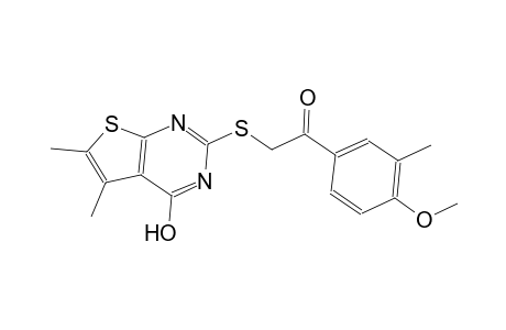 ethanone, 2-[(4-hydroxy-5,6-dimethylthieno[2,3-d]pyrimidin-2-yl)thio]-1-(4-methoxy-3-methylphenyl)-