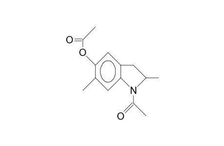 5-Acetoxy-1-acetyl-2,6-dimethyl-indoline
