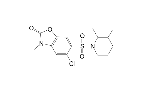 1,3-Benzoxazol-2(3H)-one, 5-chloro-6-[(2,3-dimethyl-1-piperidinyl)sulfonyl]-3-methyl-