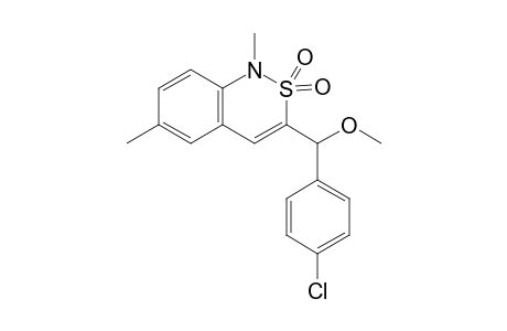 3-[(4-Chloro-phenyl)-methoxy-methyl]-1,6-dimethyl-1H-benzo[c][1,2]thiazine 2,2-dioxide
