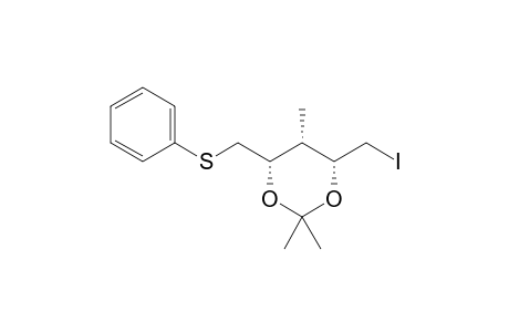 (4R,5S,6S)-4-Iodomethyl-6-phenylthiomethyl-2,2,5-trimethyl-1,3-dioxane