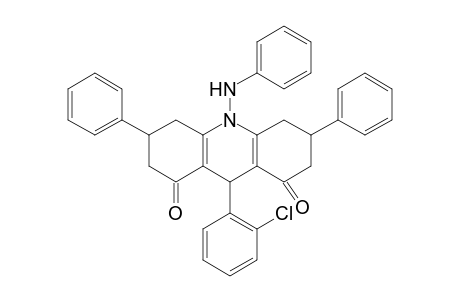10-phenylamino-9-(2-chlorophenyl)-3,6-diphenyl-2,3,4,5,6,7,9,10-octahydroacridine-1,8-dione