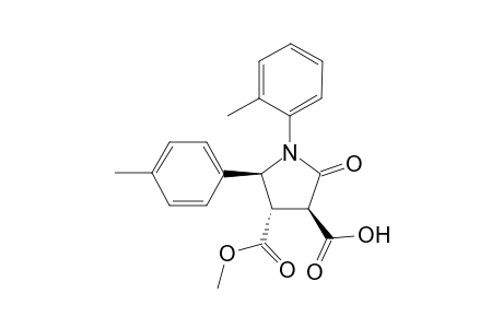 N-o-Methylphenyl-trans,trans-.alpha.-carboxyl-.beta.-methoxycarbonyl-.gamma.-p-methylphenyl-.gamma.-butyrolactam