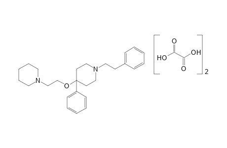 1-phenethyl-4-phenyl-4-(2-piperidinoethoxy)piperidine, dioxalate