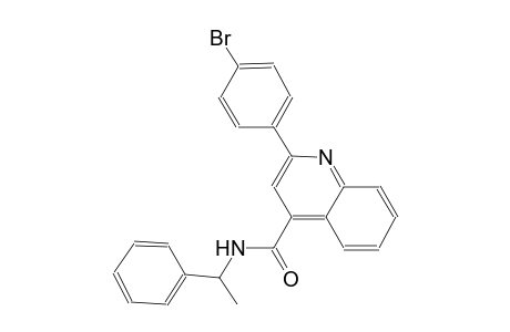 2-(4-bromophenyl)-N-(1-phenylethyl)-4-quinolinecarboxamide