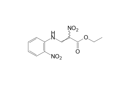 2-nitro-3-(o-nitroanilino)acrylic acid, ethyl ester