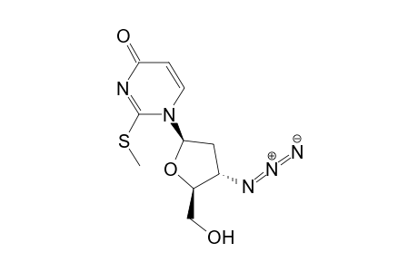 1-[(2R,4S,5S)-4-azido-5-(hydroxymethyl)-2-oxolanyl]-2-(methylthio)-4-pyrimidinone