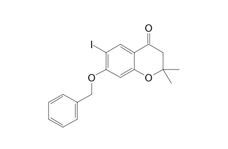 7-BENZYLOXY-6-IODO-2,2-DIMETHYL-4-CHROMANONE