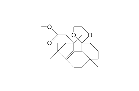 Methyl-[(1'S,5a'S,9a'S)-9',9'-ethylenedioxy-1',3',3',5a'-tetramethyl-2',3',4',5',5a',6',7',8',9',9a'-decahydro-1H-benz-C