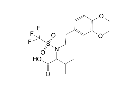 2-[2-(3,4-dimethoxyphenyl)ethyl-(trifluoromethylsulfonyl)amino]-3-methyl-butanoic acid