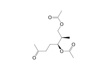 2-Heptanone, 5,7-bis(acetyloxy)-6-methyl-, [S-(R*,S*)]-